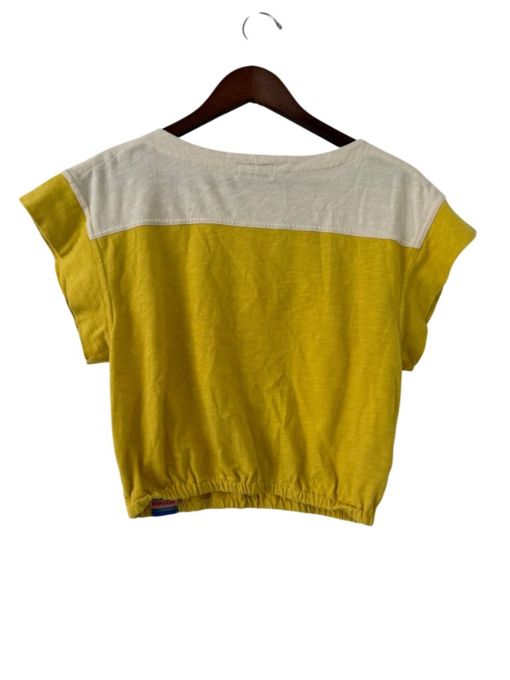 MOTHER "The Snipper" Tee – Primrose Wash – M- Honeybutter Yellow/Cream - Picture 4 of 12